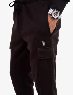 U.S. Polo Assn. CARGO FLEECE JOGGER -Modern Wear Shop 102196K5 BLCK 2214