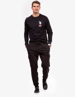 U.S. Polo Assn. CARGO FLEECE JOGGER -Modern Wear Shop 102196K5 BLCK 2215