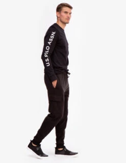 U.S. Polo Assn. CARGO FLEECE JOGGER -Modern Wear Shop 102196K5 BLCK 2217