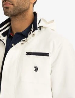 U.S. Polo Assn. YACHT JACKET WITH PATCH POCKET -Modern Wear Shop 109483R1 WHIT 14109