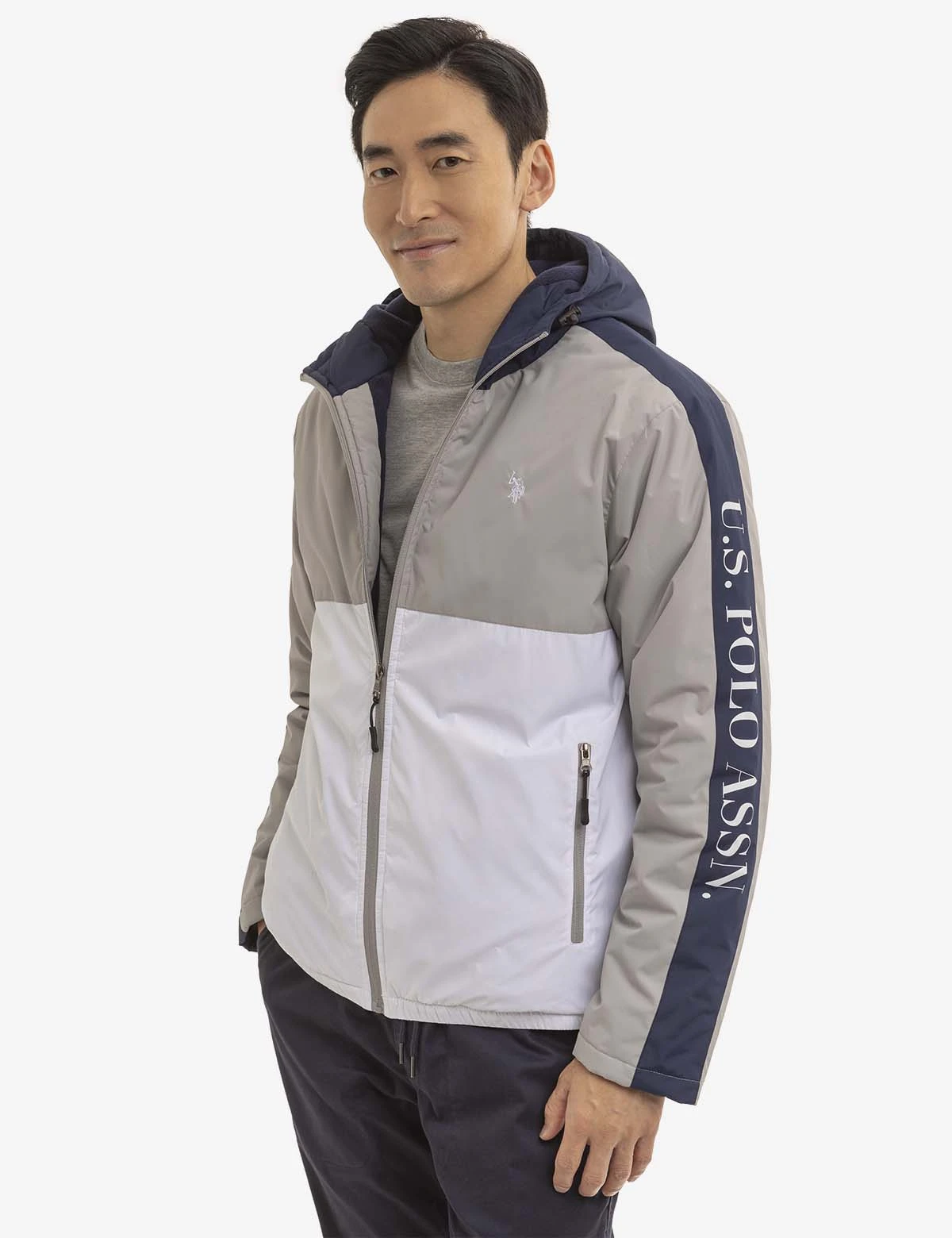 U.S. Polo Assn. SIDE TAPE COLORBLOACK LOGO WINDBREAKER 3 U.S. Polo Assn. SIDE TAPE COLORBLOACK LOGO WINDBREAKER