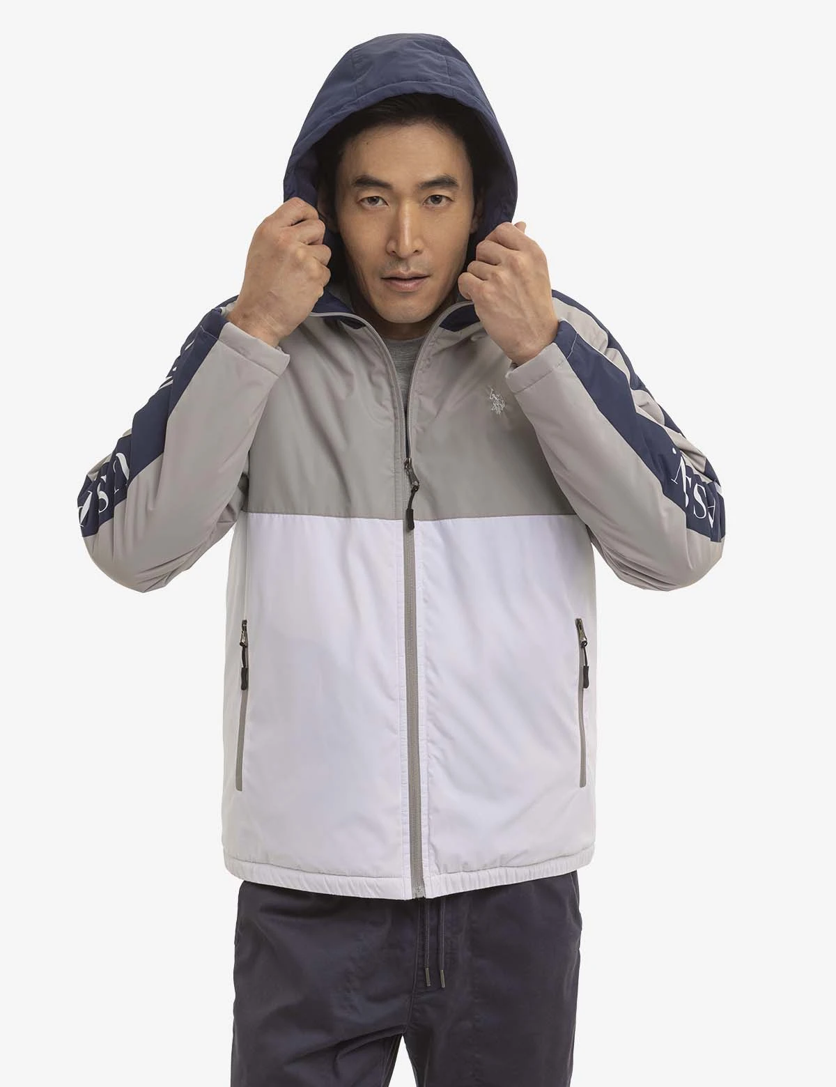 U.S. Polo Assn. SIDE TAPE COLORBLOACK LOGO WINDBREAKER 4 U.S. Polo Assn. SIDE TAPE COLORBLOACK LOGO WINDBREAKER - Image 2