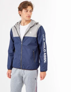 U.S. Polo Assn. USPA SLEEVE COLORBLOCK WINDBREAKER -Modern Wear Shop 109685P2 CLNV 73751
