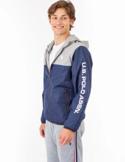 U.S. Polo Assn. USPA SLEEVE COLORBLOCK WINDBREAKER -Modern Wear Shop 109685P2 CLNV 73754