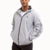 U.S. Polo Assn. USPA HEATHERED HOODED WINDBREAKER -Modern Wear Shop 109708P2 HGRY 8379