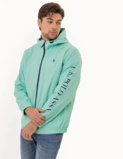 U.S. Polo Assn. USPA HEATHERED HOODED WINDBREAKER -Modern Wear Shop 109708P2 JGHT 3047