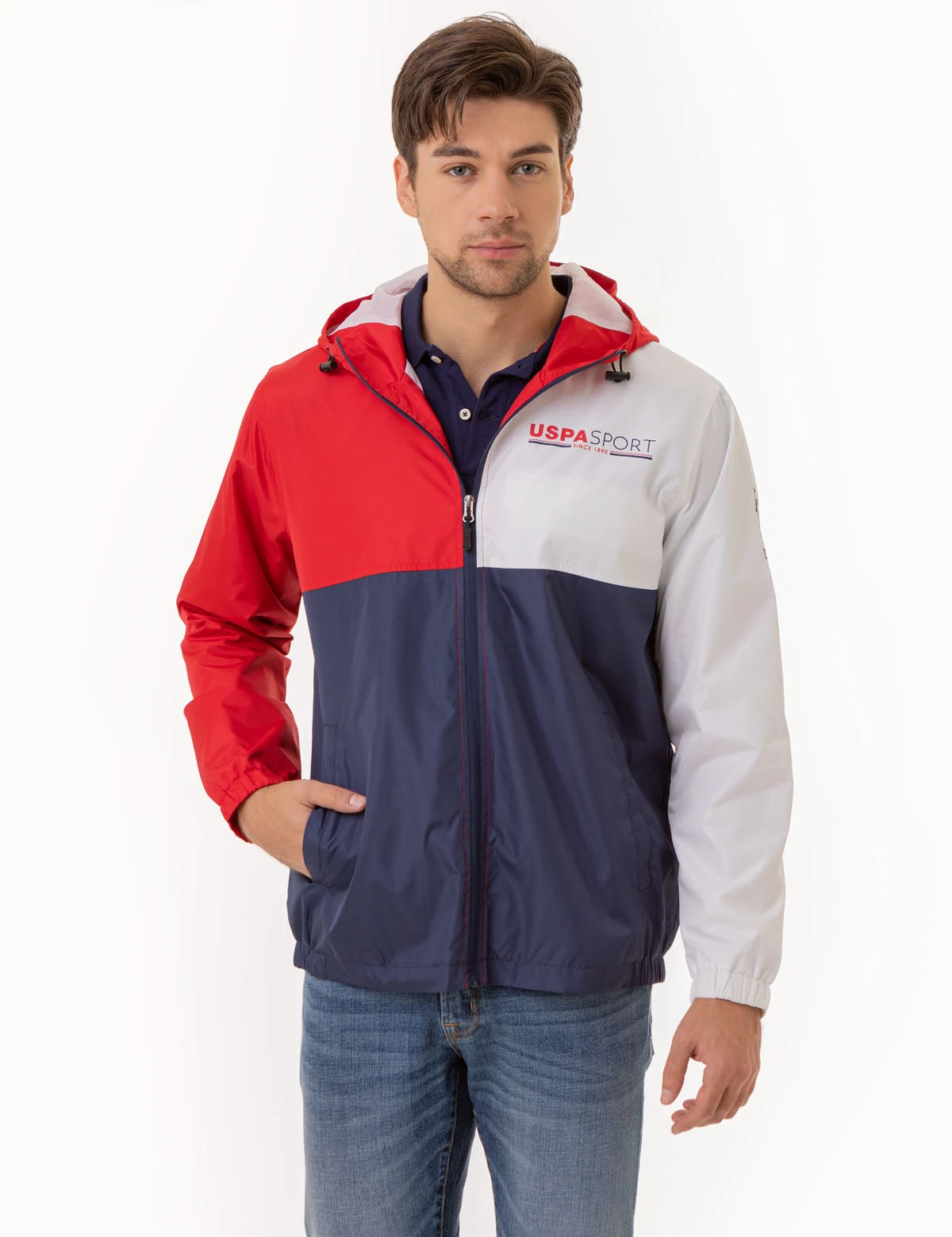 U.S. Polo Assn. USPA SPORT HOODED WINDBREAKER 3 U.S. Polo Assn. USPA SPORT HOODED WINDBREAKER