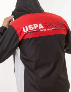 U.S. Polo Assn. USPA SPORT COLORBLOCK WINDBREAKER -Modern Wear Shop 109710P2 BLCK 2358