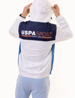 U.S. Polo Assn. USPA SPORT COLORBLOCK WINDBREAKER -Modern Wear Shop 109710P2 WHIT 1456
