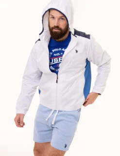 U.S. Polo Assn. USPA SPORT COLORBLOCK WINDBREAKER -Modern Wear Shop 109710P2 WHIT 1457