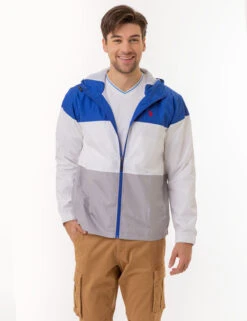 U.S. Polo Assn. TRI COLORBLOCK HEATHERED WINDBREAKER 22 U.S. Polo Assn. TRI COLORBLOCK HEATHERED WINDBREAKER -Modern Wear Shop 109711P2 BLRF 2860
