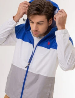 U.S. Polo Assn. TRI COLORBLOCK HEATHERED WINDBREAKER 25 U.S. Polo Assn. TRI COLORBLOCK HEATHERED WINDBREAKER -Modern Wear Shop 109711P2 BLRF 2866