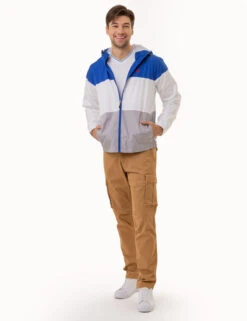 U.S. Polo Assn. TRI COLORBLOCK HEATHERED WINDBREAKER 23 U.S. Polo Assn. TRI COLORBLOCK HEATHERED WINDBREAKER -Modern Wear Shop 109711P2 BLRF 2872