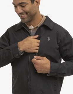 U.S. Polo Assn. LIGHTWEIGHT MICRO JACKET -Modern Wear Shop 109745P5 BLCK 0790