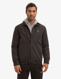 U.S. Polo Assn. POLAR FLEECE SHACKET -Modern Wear Shop 109758R1 BLCK 2656