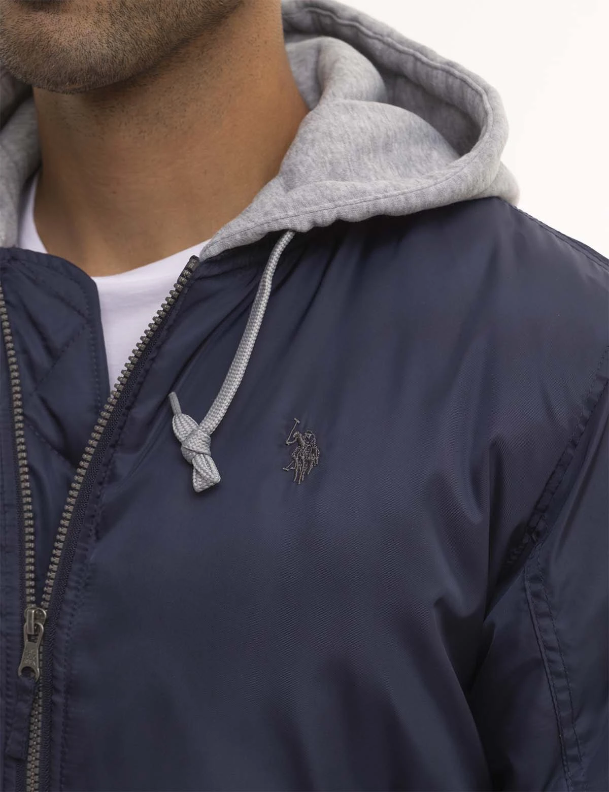 U.S. Polo Assn. BOMBER JACKET WITH FLEECE HOOD 12 U.S. Polo Assn. BOMBER JACKET WITH FLEECE HOOD - Image 10