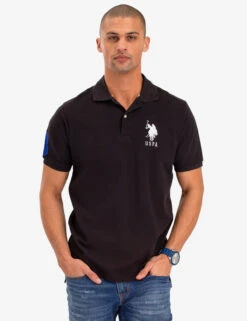 U.S. Polo Assn. BIG LOGO DOLID POLO SHIRT -Modern Wear Shop 11304488 BLCK 1