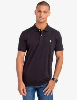 U.S. Polo Assn. SOLID INTERLOCK POLO SHIRT 28 U.S. Polo Assn. SOLID INTERLOCK POLO SHIRT -Modern Wear Shop 11304598 BLCK 1 6efa29f3 0d07 4106 9c2b 969b83838479