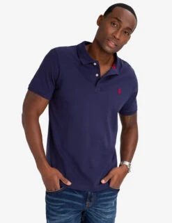 U.S. Polo Assn. SOLID INTERLOCK POLO SHIRT -Modern Wear Shop 11304598 CLNV 1 3407f6cb c660 4807 9883 09b7f00ac4ee