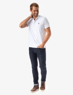 U.S. Polo Assn. SOLID INTERLOCK POLO SHIRT 32 U.S. Polo Assn. SOLID INTERLOCK POLO SHIRT -Modern Wear Shop 11304598 WHIT 5113