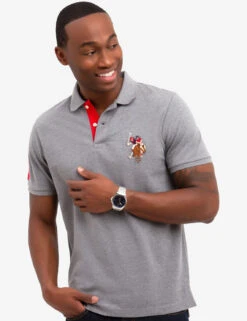 U.S. Polo Assn. MULTI COLOR BIG LOGO SOLID POLO SHIRT