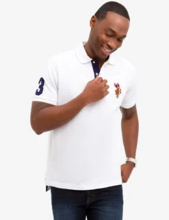 U.S. Polo Assn. MULTI COLOR BIG LOGO SOLID POLO SHIRT -Modern Wear Shop 11304688 WHIT 1 6e641db7 c7f9 481a b420 876fb42609d5