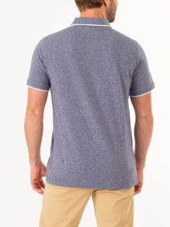 U.S. Polo Assn. MARLED YARN POLO SHIRT WITH EMBROIDERED CREST -Modern Wear Shop 1135663V CLNV 75005