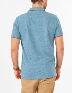 U.S. Polo Assn. MARLED YARN POLO SHIRT WITH EMBROIDERED CREST -Modern Wear Shop 1135663V HDTL 73947