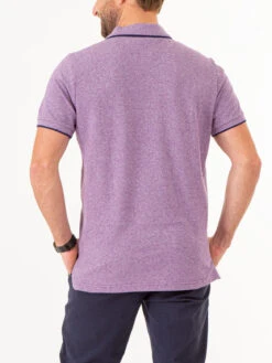 U.S. Polo Assn. MARLED YARN POLO SHIRT WITH EMBROIDERED CREST -Modern Wear Shop 1135663V KNGP 74969