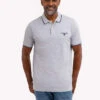 U.S. Polo Assn. MARLED YARN POLO SHIRT WITH EMBROIDERED CREST -Modern Wear Shop 1135663V WHIT 66938