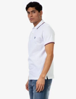 U.S. Polo Assn. TIPPED OTTOMAN PIQUE POLO SHIRT -Modern Wear Shop 11378488 WHIT 7672 1fa41e75 4832 475f 9f65 557da4adf9ea