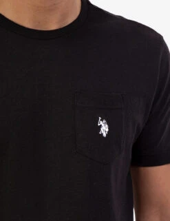 U.S. Polo Assn. SMALL LOGO POCKET T-SHIRT -Modern Wear Shop 11390204 BLCK 4823