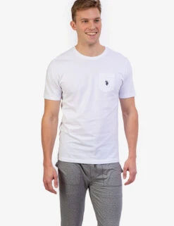 U.S. Polo Assn. SMALL LOGO POCKET T-SHIRT -Modern Wear Shop 11390204 WHIT 4541