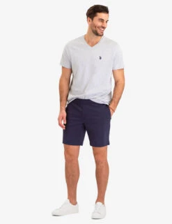 U.S. Polo Assn. SOLID V-NECK T-SHIRT -Modern Wear Shop 11390304 LTGY 2