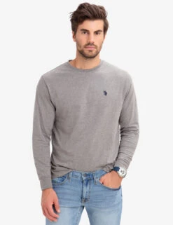 U.S. Polo Assn. LONG SLEEVE SOLID T-SHIRT -Modern Wear Shop 114008ZB CPGY 1 36944a51 b8d5 4e35 ae45 2b5e324ad508