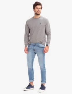 U.S. Polo Assn. LONG SLEEVE SOLID T-SHIRT -Modern Wear Shop 114008ZB CPGY 2 8b3322d7 8f2f 48ca 96f6 6fb16a5af5f4