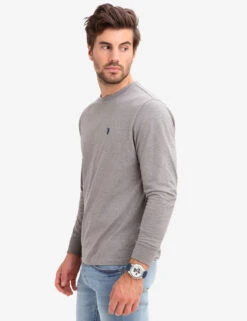 U.S. Polo Assn. LONG SLEEVE SOLID T-SHIRT -Modern Wear Shop 114008ZB CPGY 3 622082d1 df88 4b92 9315 475e44bbbc77
