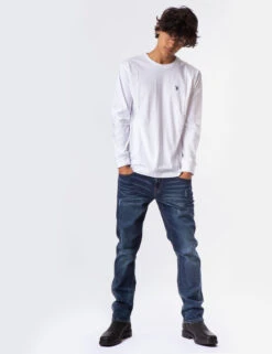U.S. Polo Assn. LONG SLEEVE SOLID T-SHIRT -Modern Wear Shop 114008ZB WHIT 2104 21fb9156 b10d 4cfd 9a30 3f9441a51c03