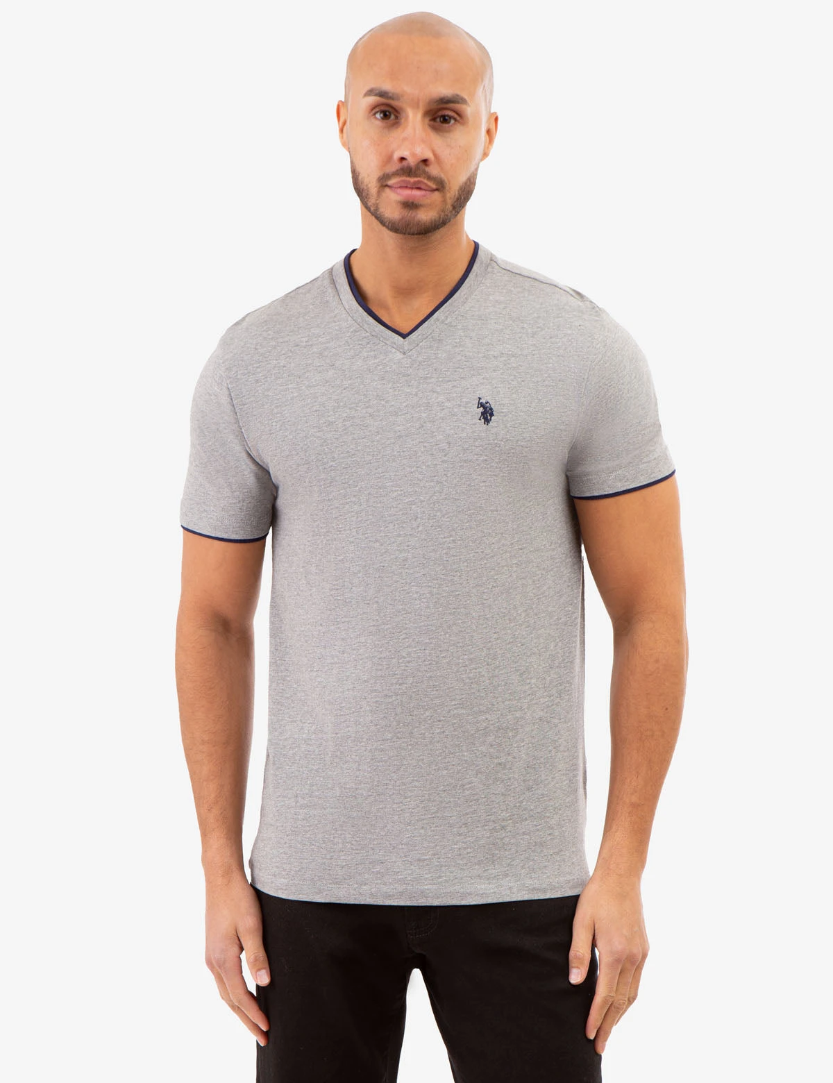 U.S. Polo Assn. DOUBLE V-NECK T-SHIRT 3 U.S. Polo Assn. DOUBLE V-NECK T-SHIRT