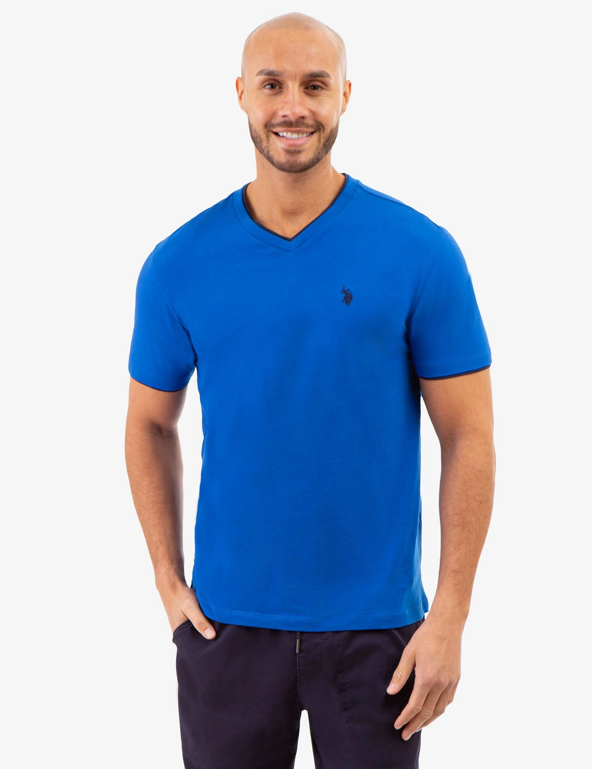 U.S. Polo Assn. DOUBLE V-NECK T-SHIRT 6 U.S. Polo Assn. DOUBLE V-NECK T-SHIRT - Image 4