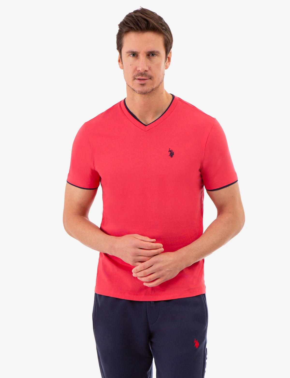 U.S. Polo Assn. DOUBLE V-NECK T-SHIRT 9 U.S. Polo Assn. DOUBLE V-NECK T-SHIRT - Image 7