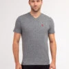 U.S. Polo Assn. TWISTED YARN V-NECK T-SHIRT -Modern Wear Shop 11438319 BLCK 68896