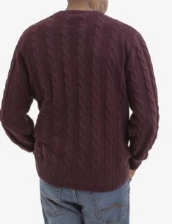 U.S. Polo Assn. CABLE CREW NECK SWEATER -Modern Wear Shop 115216 CSGR 16653