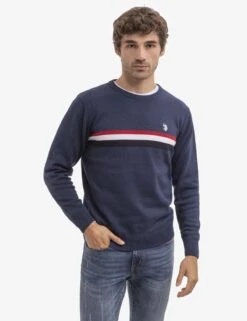U.S. Polo Assn. SIGNATURE STRIPE CREW NECK SWEATER -Modern Wear Shop 115269 MNHT 16186