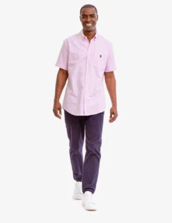 U.S. Polo Assn. SHORT SLEEVE STRETCH OXFORD SHIRT -Modern Wear Shop 115876YC LPOX 6862