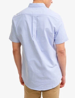 U.S. Polo Assn. SHORT SLEEVE STRETCH OXFORD SHIRT -Modern Wear Shop 115876YC LTBL 7167