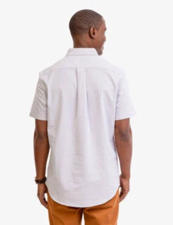 U.S. Polo Assn. SHORT SLEEVE STRETCH OXFORD SHIRT -Modern Wear Shop 115876YC LTGY 6401