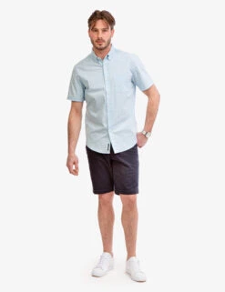 U.S. Polo Assn. DOT PRINT POPLIN SHORT SLEEVE SHIRT -Modern Wear Shop 115929VI THBL 7352