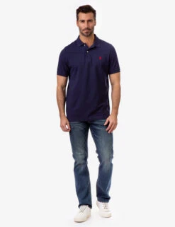 U.S. Polo Assn. SOLID PIQUE SMALL LOGO POLO SHIRT -Modern Wear Shop 11601588 CLNV 10244