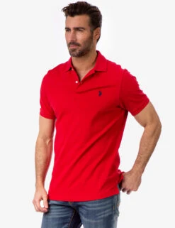 U.S. Polo Assn. SOLID PIQUE SMALL LOGO POLO SHIRT -Modern Wear Shop 11601588 ERED 10210